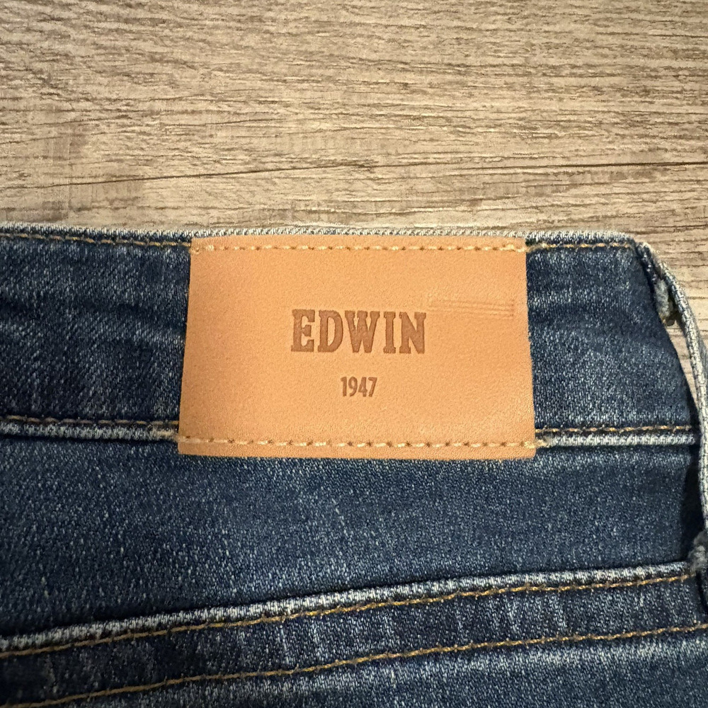 Edwin Women's Size 25 Lark Ankle Mid Rise Crop Bootcut Stretch Jeans in Fallout - Picture 8 of 9
